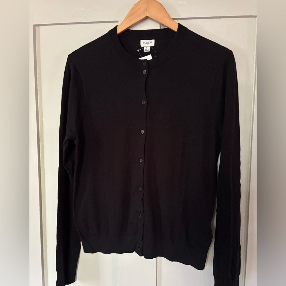 J. Crew | NWT women’s black cardigan sweater size L